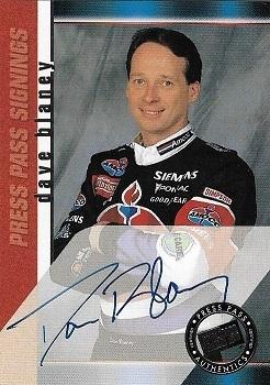 2000 Press Pass - Signings #NNO Dave Blaney Front