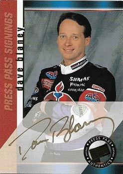 2000 Press Pass - Signings Gold #NNO Dave Blaney Front