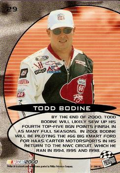2000 Press Pass Optima - Platinum #29 Todd Bodine Back
