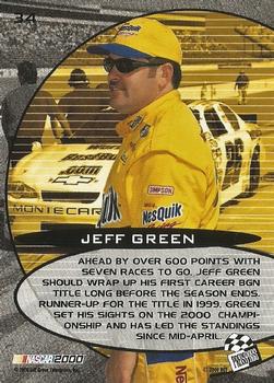 2000 Press Pass Optima - Platinum #34 Jeff Green Back