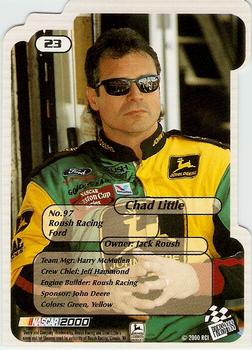 2000 Press Pass Trackside - Die Cuts #23 Chad Little Back