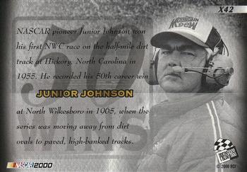 2000 Press Pass VIP - Explosives #X42 Junior Johnson Back