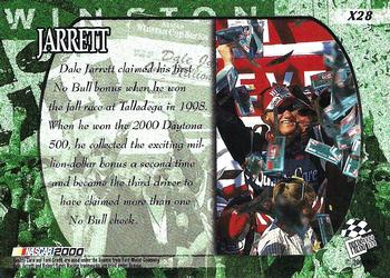 2000 Press Pass VIP - Explosives #X28 No Bull $1,000,000 - Dale Jarrett Back