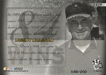 2000 Press Pass VIP - Explosives Lasers #LX39 Bobby Allison Back