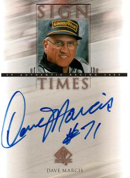 2000 SP Authentic - Sign of the Times #DM Dave Marcis Front