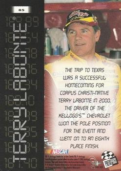 2001 Press Pass - Millennium #85 Terry Labonte Back