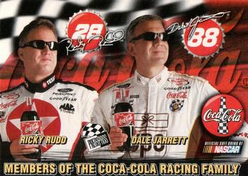 2001 Press Pass Coca-Cola Racing Family #1 Dale Jarrett / Ricky Rudd Front