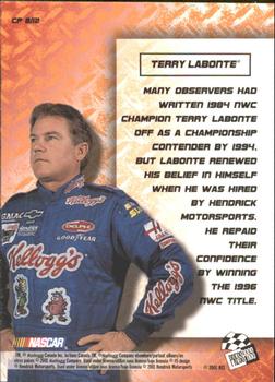 2001 Press Pass Optima - Cool Persistence #CP 8 Terry Labonte Back