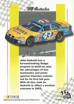2001 Press Pass Premium - Reflectors #1 John Andretti Back