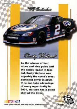 2001 Press Pass Premium - Reflectors #26 Rusty Wallace Back