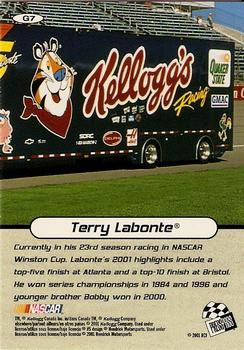 2001 Press Pass Stealth - Gold #G7 Terry Labonte Back