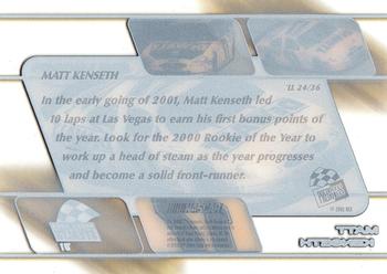 2001 Press Pass Stealth - Lap Leaders Clear #LL 24 Matt Kenseth's Car Back