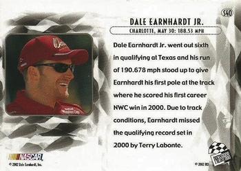 2002 Press Pass Eclipse - Solar Eclipse #S40 Dale Earnhardt Jr. Back