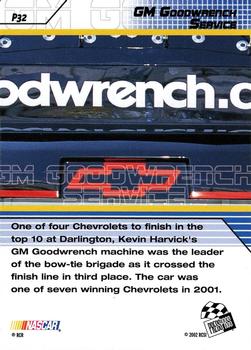2002 Press Pass Stealth - Gold #P32 Kevin Harvick's Car Back