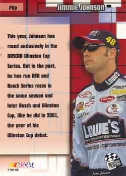 2002 Press Pass Stealth - Gold #P69 Jimmie Johnson Back