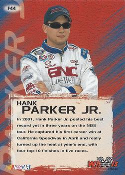 2002 Wheels High Gear - First Gear #F44 Hank Parker Jr. Back