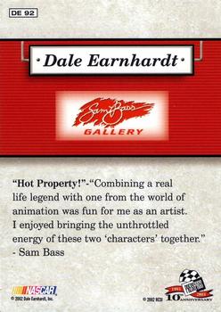 2003 Press Pass - Dale Earnhardt Sam Bass Gallery #DE 92 Dale Earnhardt Back