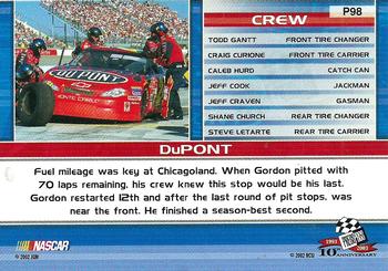 2003 Press Pass - Platinum #P98 Jeff Gordon's Car Back