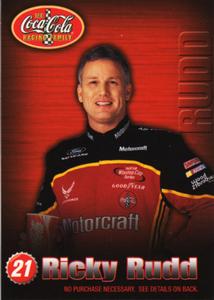 2003 Coca-Cola Racing Family Scratch-off #NNO Ricky Rudd Front