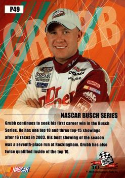 2003 Press Pass Stealth - Red #P49 Kevin Grubb Back