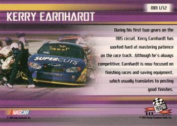 2003 Press Pass VIP - Mile Master National #MM 1 Kerry Earnhardt Back