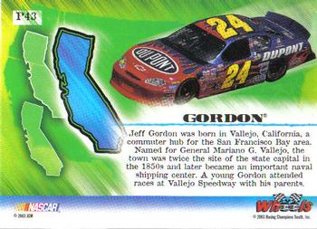 2003 Wheels American Thunder - Holofoil #P43 Jeff Gordon Back