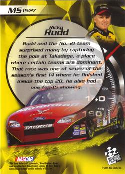 2004 Press Pass Collectors Series Making the Show #MS 15 Ricky Rudd Back