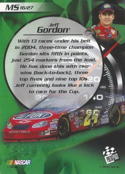 2004 Press Pass Collectors Series Making the Show #MS 16 Jeff Gordon Back