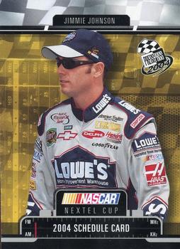 2004 Press Pass - Schedule #NNO Jimmie Johnson Front