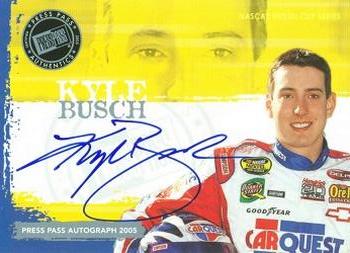 2005 Press Pass - Autographs #NNO Kyle Busch Front