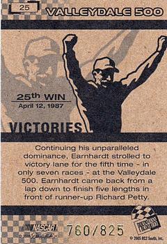 2005 Press Pass Dale Earnhardt Victory Series #25 Dale Earnhardt Back