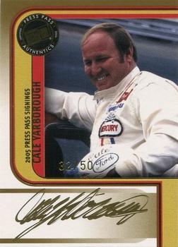 2005 Press Pass - Signings Gold #NNO Cale Yarborough Front