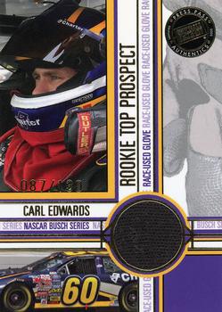 2005 Press Pass - Top Prospects Memorabilia #CE-G Carl Edwards Front