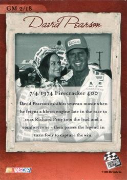2005 Press Pass Legends - Greatest Moments #GM 2 David Pearson  Back