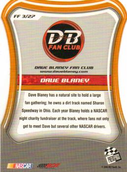 2005 Press Pass Optima - Fan Favorite #FF 3 Dave Blaney Back