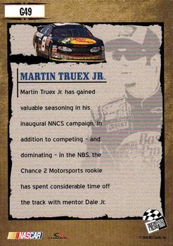2005 Press Pass Optima - Gold #G49 Martin Truex Jr. Back