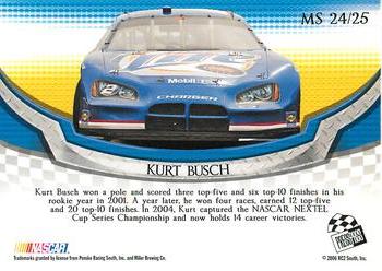 2006 Press Pass Collectors Series Making the Show #MS 24 Kurt Busch Back