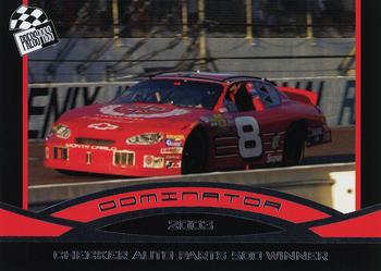 2006 Press Pass Dominator Dale Earnhardt Jr. #13 Dale Earnhardt Jr.'s Car '03 Checker 500 Win Front