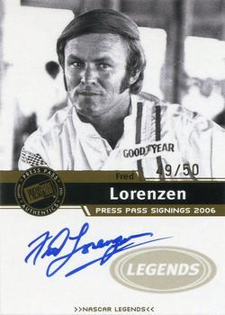 2006 Press Pass - Signings Gold #NNO Fred Lorenzen Front