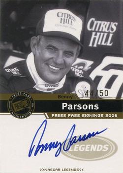 2006 Press Pass - Signings Gold #NNO Benny Parsons Front