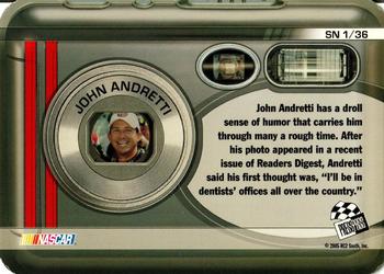 2006 Press Pass - Snapshots #SN 1 John Andretti Back