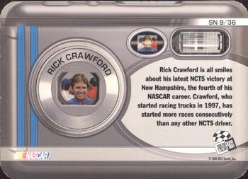 2006 Press Pass - Snapshots #SN 9 Rick Crawford Back