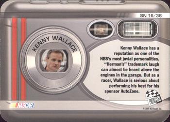2006 Press Pass - Snapshots #SN 16 Kenny Wallace Back