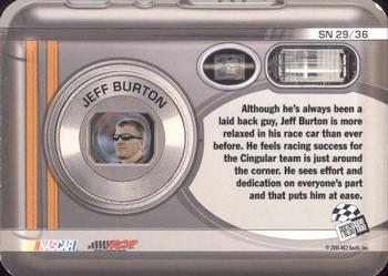 2006 Press Pass - Snapshots #SN 29 Jeff Burton Back