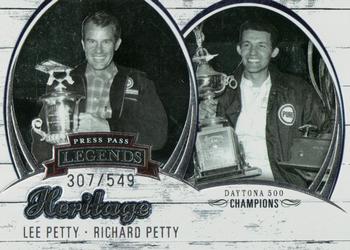 2006 Press Pass Legends - Heritage Silver #HE 13 Lee Petty / Richard Petty Front