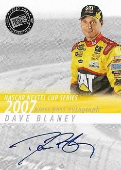 2007 Press Pass - Autographs #NNO Dave Blaney Front