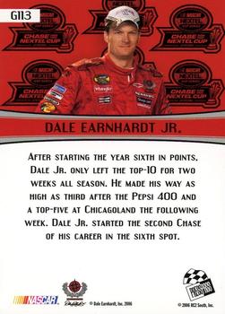 2007 Press Pass - Gold #G113 Dale Earnhardt Jr. Back