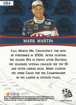 2007 Press Pass - Gold #G114 Mark Martin Back