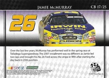 2007 Press Pass Collector's Series Box Set #CB 17 Jamie McMurray Back