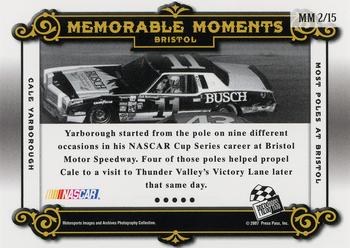 2007 Press Pass Legends - Memorable Moments Gold #MM 2 Cale Yarborough Back